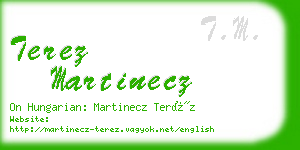 terez martinecz business card